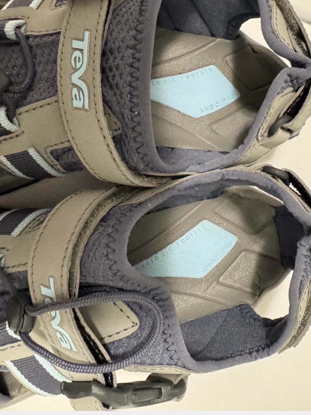 Teva Gray and Light Blue Outdoor Sport Sandals